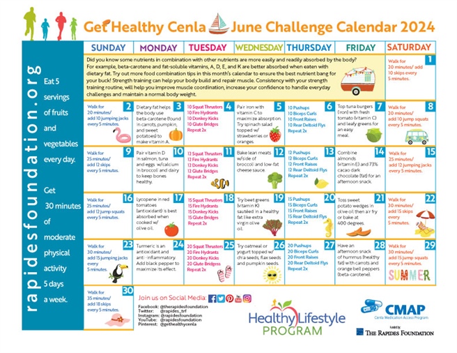 June Challenge Calendar is Here!